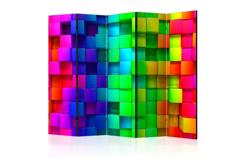 Romdeler Colourful Cubes 225x172 - Artgeist sp. z o. o. - Romdelere - Bretteskjerm