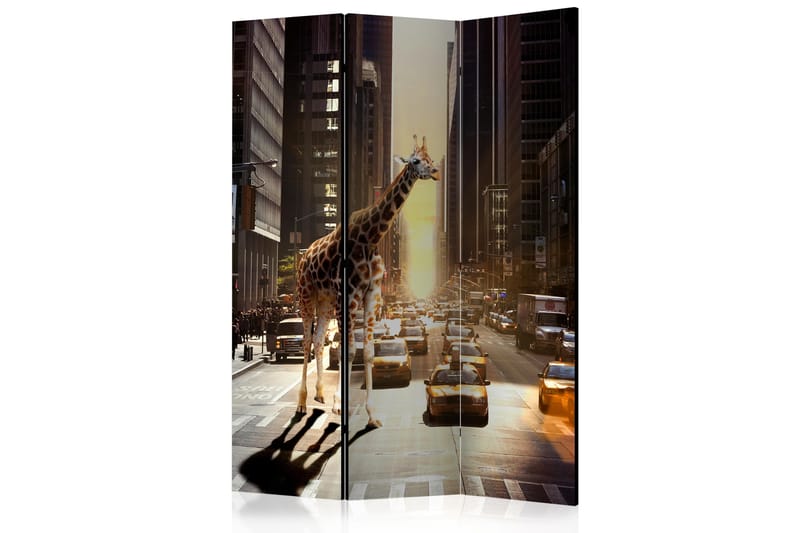 Romdeler Giraffe in the Big City - Artgeist sp. z o. o. - Romdelere - Bretteskjerm