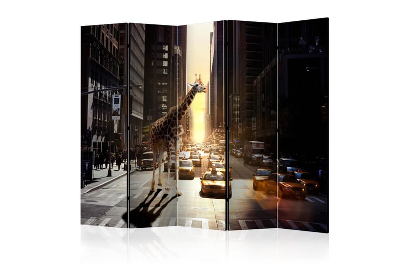 Romdeler Giraffe in the Big City II - Artgeist sp. z o. o. - Romdelere - Bretteskjerm