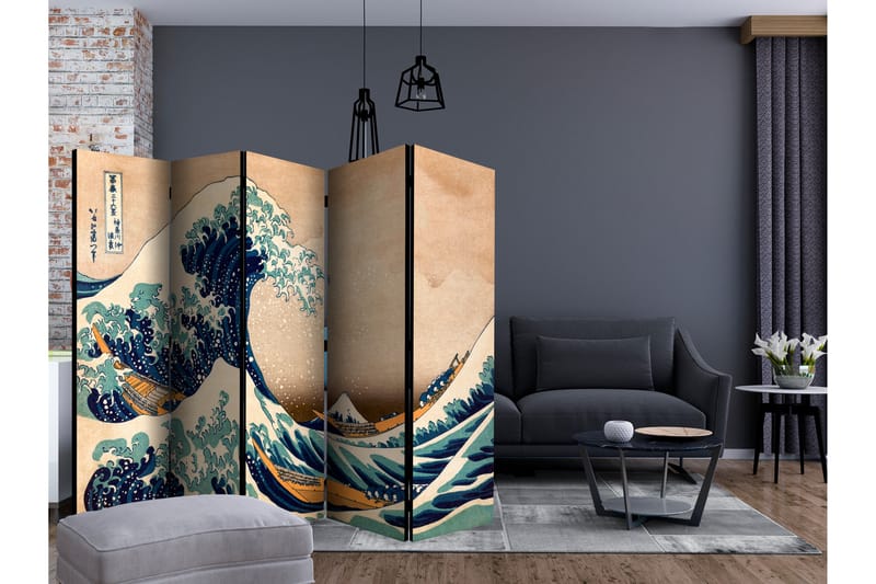 Romdeler - Hokusai The Great Wave off Kanagawa II 225x - Artgeist sp. z o. o. - Romdelere - Bretteskjerm