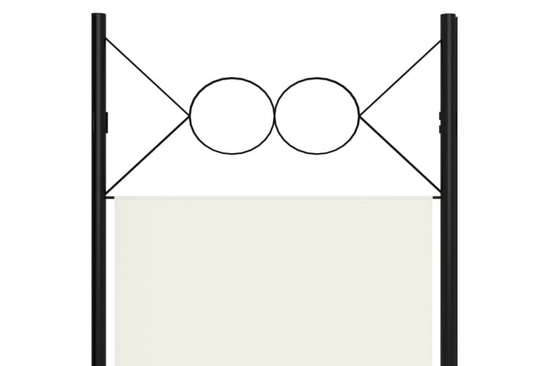Romdeler med 6 paneler hvit 240x180 cm - Romdelere - Skjermvegg
