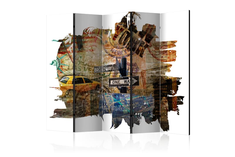 Romdeler New York Collage II - Artgeist sp. z o. o. - Romdelere - Bretteskjerm