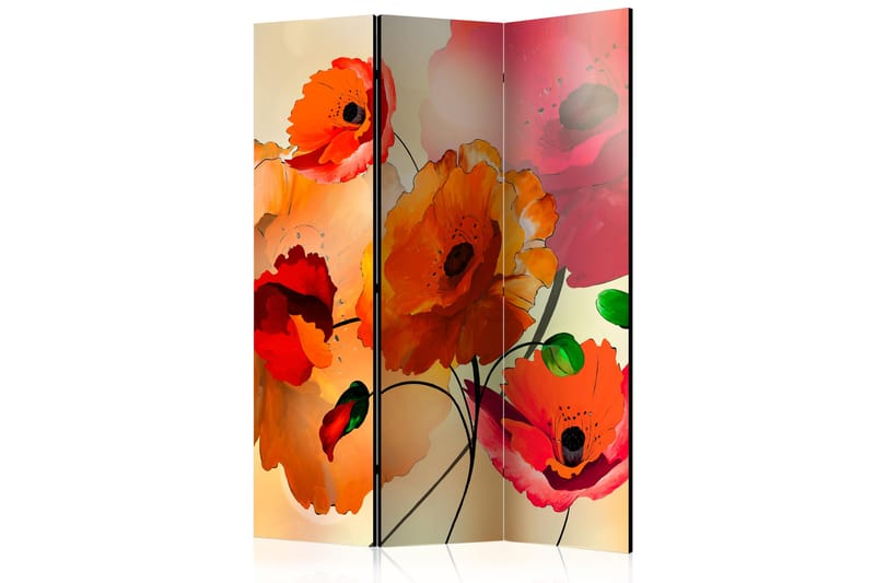Romdeler Velvet Poppies 135x172 - Bretteskjerm - Romdelere