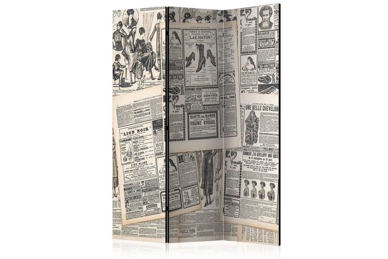 Romdeler Vintage Newspapers 135x172 - Artgeist sp. z o. o. - Romdelere - Bretteskjerm