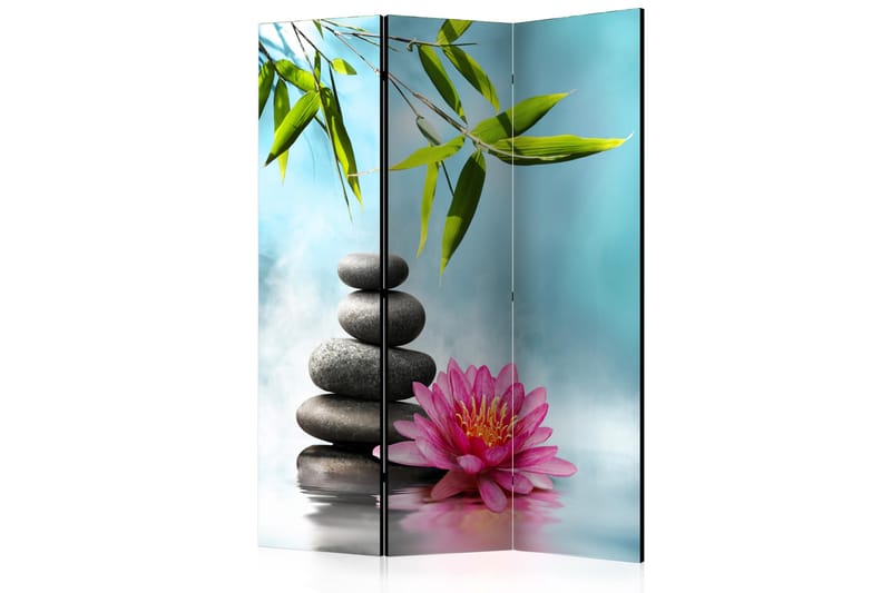 Romdeler Water Lily And Zen Stones 135x172 - Artgeist sp. z o. o. - Romdelere - Bretteskjerm