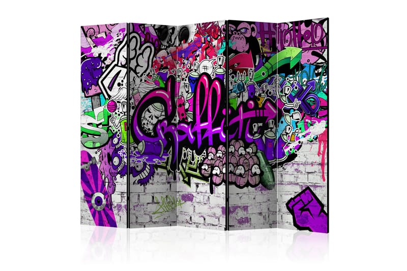 Romdeler Purple Graffiti 225x172 - Artgeist sp. z o. o. - Romdelere - Bretteskjerm