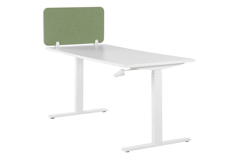Skiljevägg för skrivbord Beliani Wally Beige, 130x2x40 cm Green 72x2x40 cm - Interiør - Dekorasjon & innredningsdetaljer - Romdelere
