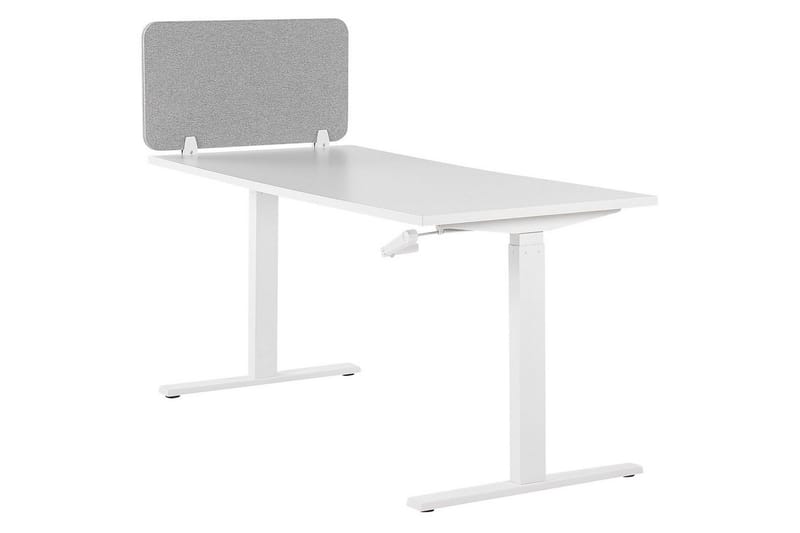 Skiljevägg för skrivbord Beliani Wally Beige, 130x2x40 cm Light grey 72x2x40 cm - Interiør - Dekorasjon & innredningsdetaljer - Romdelere