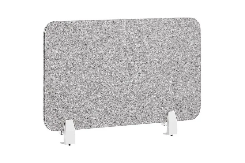 Skiljevägg för skrivbord Beliani Wally Beige, 130x2x40 cm Light grey 72x2x40 cm