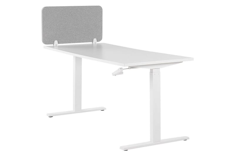 Skiljevägg för skrivbord Beliani Wally Beige, 130x2x40 cm Light grey 80x2x40 cm - Interiør - Dekorasjon & innredningsdetaljer - Romdelere
