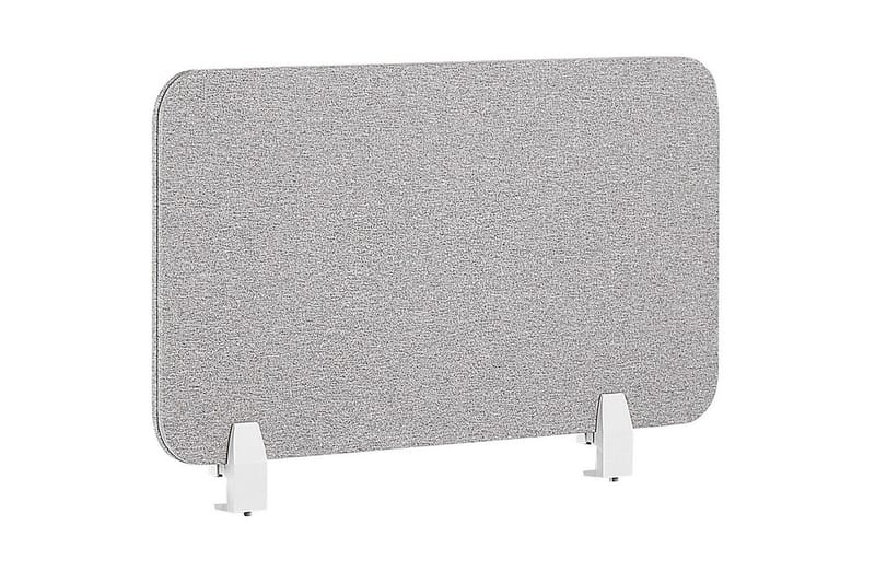 Skiljevägg för skrivbord Beliani Wally Beige, 130x2x40 cm Light grey 80x2x40 cm