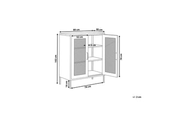 Vitrine Wakatipu Rød - Rød - Interiør - Dekorasjon & innredningsdetaljer - Romdelere