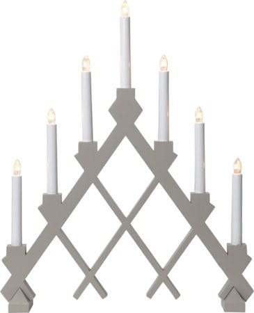 Rut lysestake 43 cm - beige - Interiør - Dekorasjon & innredningsdetaljer - Julepynt & juledekorasjon