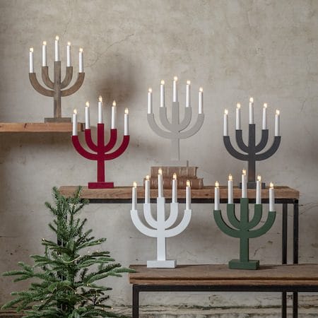 Selma lysestake 25 cm - brunbeiset - Interiør - Dekorasjon & innredningsdetaljer - Julepynt & juledekorasjon