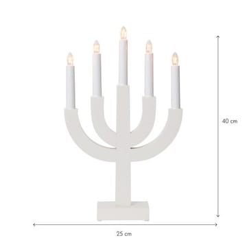 Selma lysestake 25 cm - hvit - Interiør - Dekorasjon & innredningsdetaljer - Julepynt & juledekorasjon
