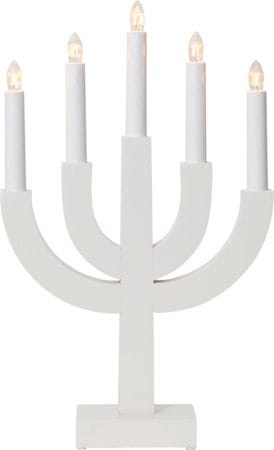 Selma lysestake 25 cm - hvit - Interiør - Dekorasjon & innredningsdetaljer - Julepynt & juledekorasjon