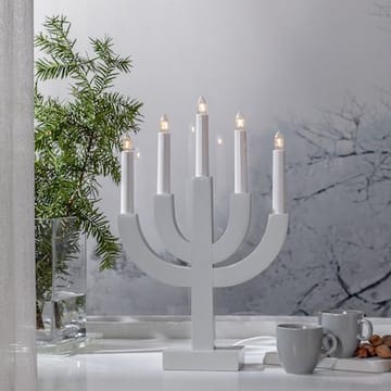Selma lysestake 25 cm - lysegrå - Interiør - Dekorasjon & innredningsdetaljer - Julepynt & juledekorasjon