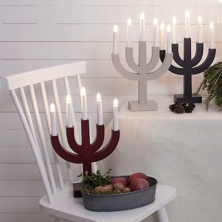 Selma lysestake 25 cm - rød - Interiør - Dekorasjon & innredningsdetaljer - Julepynt & juledekorasjon