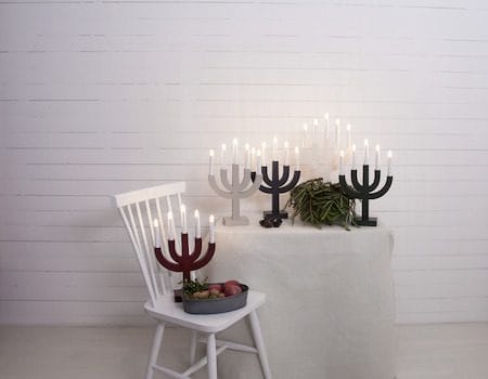 Selma lysestake 25 cm - rød - Interiør - Dekorasjon & innredningsdetaljer - Julepynt & juledekorasjon