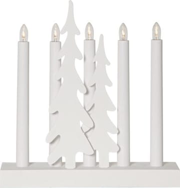 Skog Lysestake 26,5 cm - hvit - Interiør - Dekorasjon & innredningsdetaljer - Julepynt & juledekorasjon