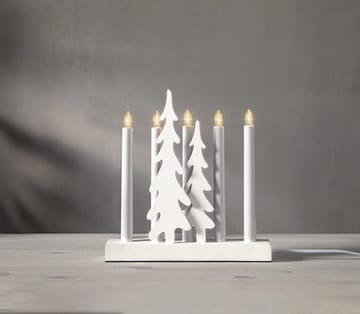 Skog Lysestake 26,5 cm - hvit - Interiør - Dekorasjon & innredningsdetaljer - Julepynt & juledekorasjon