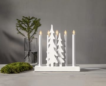 Skog Lysestake 26,5 cm - hvit - Interiør - Dekorasjon & innredningsdetaljer - Julepynt & juledekorasjon