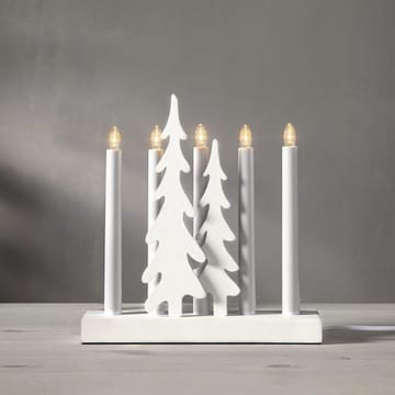 Skog Lysestake 26,5 cm - hvit - Interiør - Dekorasjon & innredningsdetaljer - Julepynt & juledekorasjon