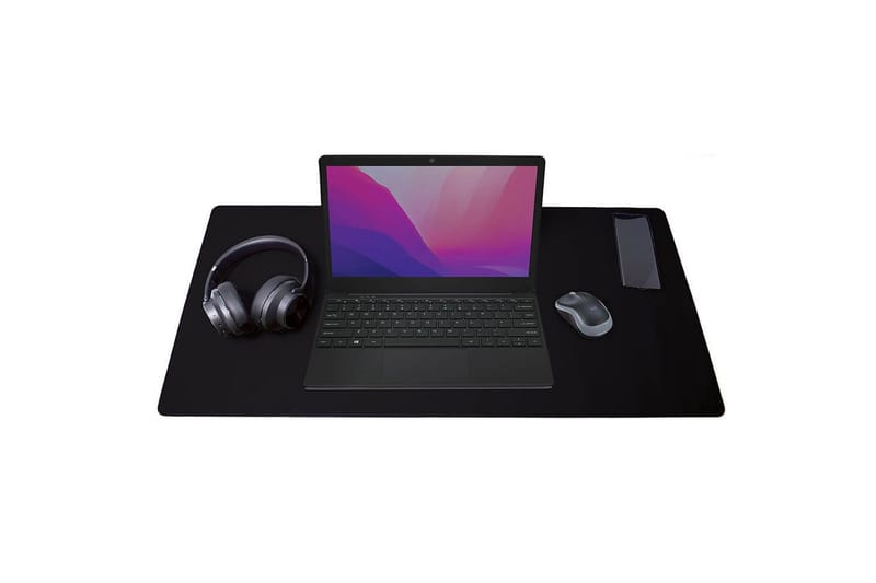 Skrivebordsmatte Desire2 Vegansk Lær 400x900mm Sølv, Sølv