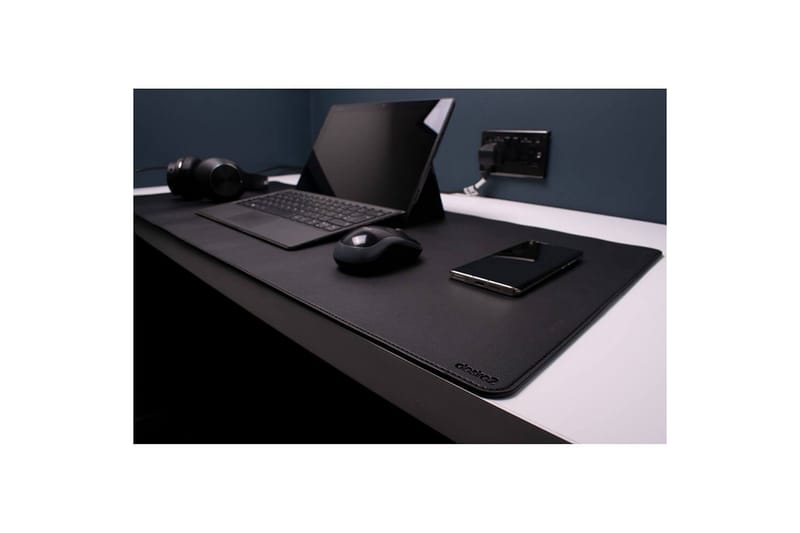 Skrivebordsmatte Desire2 Vegansk Lær 400x900mm Sølv - Sølv - Interiør - Dekorasjon & innredningsdetaljer - Skrivebordunderlag