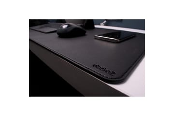 Skrivebordsmatte Desire2 Vegansk Lær 400x900mm Sølv - Sølv - Interiør - Dekorasjon & innredningsdetaljer - Skrivebordunderlag