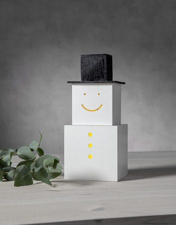 SNOWMAN innendørsdekorasjon 29,5 cm - hvit - Interiør - Dekorasjon & innredningsdetaljer - Julepynt & juledekorasjon