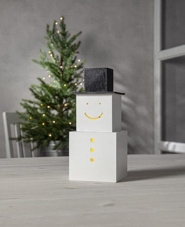 SNOWMAN innendørsdekorasjon 29,5 cm - hvit - Interiør - Dekorasjon & innredningsdetaljer - Julepynt & juledekorasjon