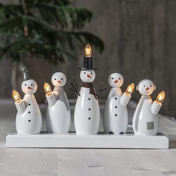 Snowman lysestake 33 cm - hvit - Interiør - Dekorasjon & innredningsdetaljer - Julepynt & juledekorasjon