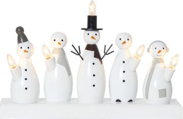 Snowman lysestake 33 cm - hvit - Interiør - Dekorasjon & innredningsdetaljer - Julepynt & juledekorasjon
