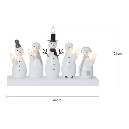 Snowman lysestake 33 cm - hvit - Interiør - Dekorasjon & innredningsdetaljer - Julepynt & juledekorasjon