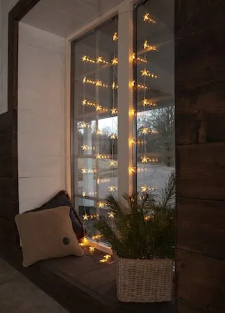 Star Curtain lysgardin 90 cm - transparent - Interiør - Dekorasjon & innredningsdetaljer - Julepynt & juledekorasjon
