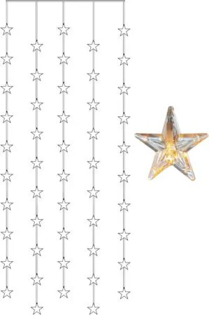 Star Curtain lysgardin 90 cm - transparent - Interiør - Dekorasjon & innredningsdetaljer - Julepynt & juledekorasjon