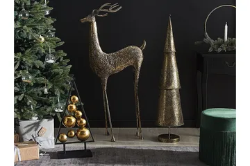 Takala Figur Rein - Keramikk/Gull - Interiør - Dekorasjon & innredningsdetaljer