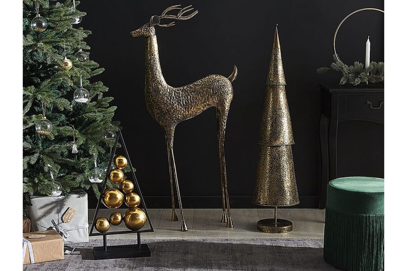 Takala Figur Rein - Keramikk/Gull - Interiør - Dekorasjon & innredningsdetaljer