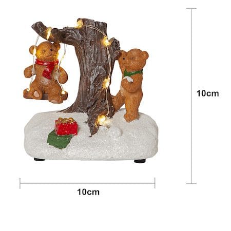 Tedville innendørsdekorasjon 10 cm - flerfarget - Interiør - Dekorasjon & innredningsdetaljer - Julepynt & juledekorasjon