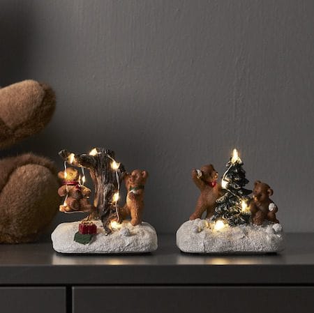 Tedville innendørsdekorasjon 10 cm - flerfarget - Interiør - Dekorasjon & innredningsdetaljer - Julepynt & juledekorasjon