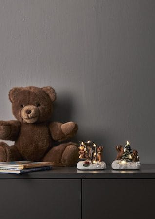 Tedville innendørsdekorasjon 10 cm - flerfarget - Interiør - Dekorasjon & innredningsdetaljer - Julepynt & juledekorasjon