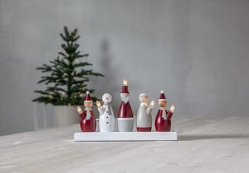 Tomtefamilj lysestake 33,5 cm - flerfarget - Interiør - Dekorasjon & innredningsdetaljer - Julepynt & juledekorasjon