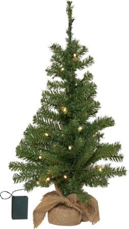 Toppy lite juletre med belysning 60 cm - grønn - Interiør - Dekorasjon & innredningsdetaljer - Julepynt & juledekorasjon