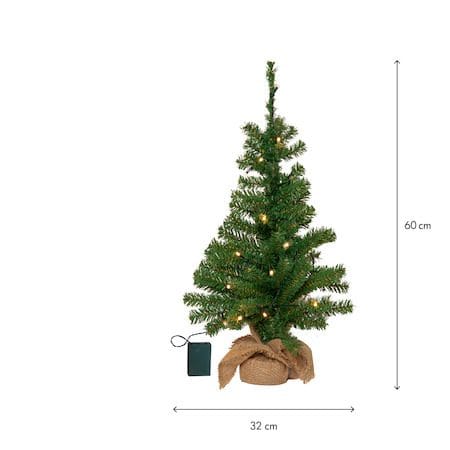 Toppy lite juletre med belysning 60 cm - grønn - Interiør - Dekorasjon & innredningsdetaljer - Julepynt & juledekorasjon