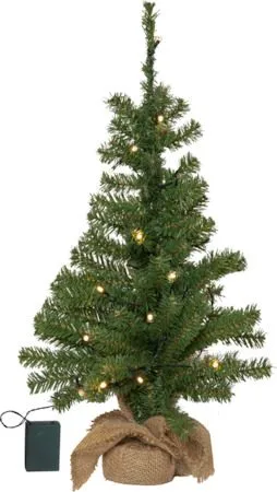 Toppy lite juletre med belysning 60 cm - grønn - Interiør - Dekorasjon & innredningsdetaljer - Julepynt & juledekorasjon