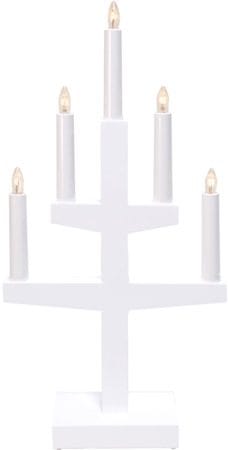 Trapp lysestake 24 cm - hvit - Interiør - Dekorasjon & innredningsdetaljer - Julepynt & juledekorasjon