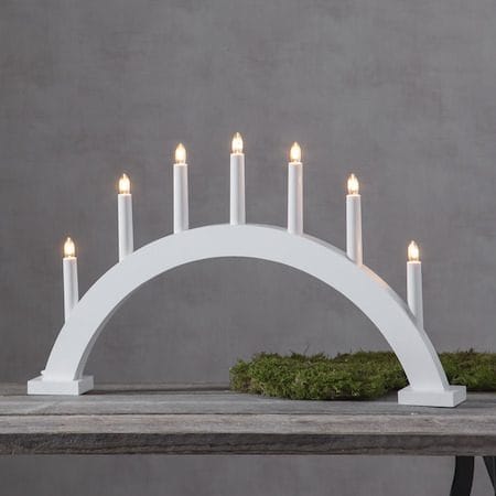 Trapp lysestake 57 cm - hvit - Interiør - Dekorasjon & innredningsdetaljer - Julepynt & juledekorasjon