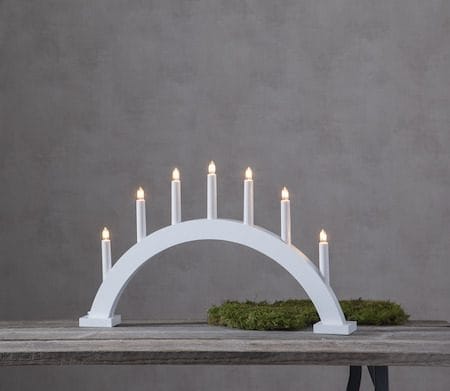 Trapp lysestake 57 cm - hvit - Interiør - Dekorasjon & innredningsdetaljer - Julepynt & juledekorasjon