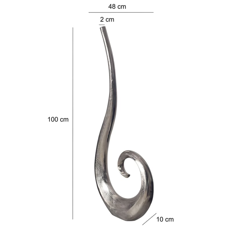 Dalara Vase 100 cm - Sølvfarget - Interiør - Dekorasjon & innredningsdetaljer - Vas - Blomstervase